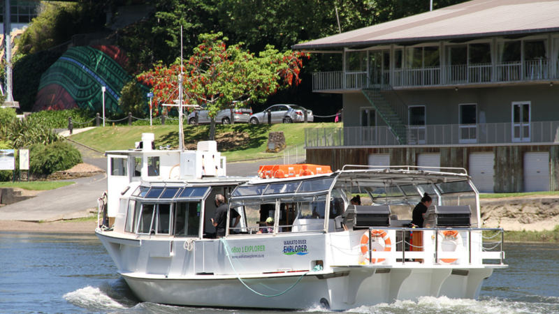 Join the friendly team at Waikato River Explorer for a fantastic scenic cruise on the mighty Waikato River.